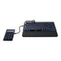 Mountain Everest Max - Tastatur - mit Mediendock - Hintergrundbeleuchtung - USB-C - QWERTZ