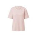 Shirt mit Raffung - Rosé - Gr.: XS
