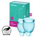 Satisfyer Feel Confident - Menstrual Cup Set, 15 & 20 ml