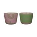 Marimekko - Alku Eierbecher (2er-Set), terra / mint / pink