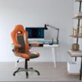 hjh OFFICE Chefsessel GAME SPORT Orange/Grau Bürostuhl, Armlehnen klappbar