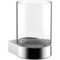 Emco Flow Glashalter 272000100 chrom, Kristallglas klar