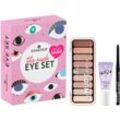 Essence Augen-Make-Up-Set the nude eye set, 3-tlg., Lidschattenpalette und Kajal, vegan, braun