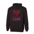 G-graphics Hoodie All you need is love mit trendigem Frontprint
