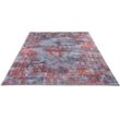 Teppich Cecilia 067, Gino Falcone, rechteckig, Höhe: 3 mm, Flachgewebe, bedruckt, Vintage Design, rot