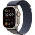 Apple Watch Ultra 2 GPS 49 mm + Cellular Titanium S Smartwatch (4,9 cm/1,92 Zoll, Watch OS 10), Alpine Loop, blau