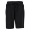 Große Größen: Shorts mit elastischem Tunnelzugbund, schwarz, Gr.52