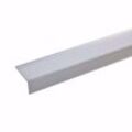 acerto® Alu Treppenwinkel-Profil 135cm 28x50mm silber selbstklebend
