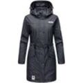 NAVAHOO Damen Outdoorjacke modischer Outdoor Regenmantel Deike