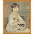 Kunstdruck Julie Manet Pierre-Auguste Renoir französische Malerin Kind Mädchen B