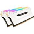 Corsair VENGEANCE® RGB PRO 16 GB (2 x 8 GB) DDR4 DRAM 3.200 MHz C16 PC-Arbeitsspeicher, weiß