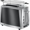 RUSSELL HOBBS Toaster Luna Moonlight 23221-56, 2 kurze Schlitze, 1550 W, grau|silberfarben