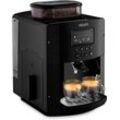 Krups Kaffeevollautomat EA8150, Arabica Display, LCD-Display, Speichermodus, Dampfdüse für Cappuccino, schwarz