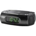 Karcher UR 1308 Uhrenradio (UKW mit RDS, 2 W, CD-Player,USB,2 Weckzeiten), schwarz