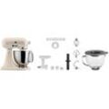 KitchenAid Küchenmaschine 5KSM125EFL FRESH LINEN, 300 W, 4,8 l Schüssel, Gratis Fleischwolf/Spritzgebäckvorsatz, Schüssel, (Wert ca. 238,-UVP), beige