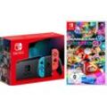 Nintendo Switch, inkl. Mario Kart 8 Deluxe, blau|bunt|rot