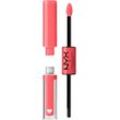 NYX Lippenstift Professional Makeup Shine Loud High Pigment Lip Shine, präziser Auftrag mit geformtem Applikator, rosa