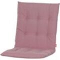 Siena Garden Sesselauflage ATRIA Dining, 96 cm, Dessin Uni, 100% recyceltem Polyester, in verschiedenen Farben, rosa