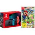 Nintendo Switch, inkl. Mario Party Superstars, blau|bunt|rot