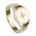 JOBO Fingerring Ring mit Diamant, 585 Gold bicolor, gelb|goldfarben