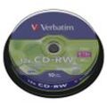 Verbatim CD-Rohling CD-RW 700MB 12x kratzfest 10er Spindel