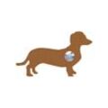 Bravios Briefkasten Klingeltaster Hund ''Charly'' Rost