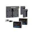 Blumax Set mit Lader für Samsung BP-105R SMX-F50 1100 mAh Kamera-Akku