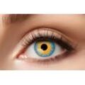 Eyecatcher Farblinsen Magic Blue Kontaktlinsen. Blau Gelbe Effektlinsen
