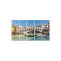 islandburner Leinwandbild Bild auf Leinwand Gondola In Der Nähe Der Rialto Brücke In Venedig Ita