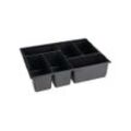 BS Systems Kleinteilemagazin Kleinteileeinsatz L-BOXX® LB 136 B404xT317xH97mm Polystyrol mit 6 Mulden schwarz