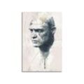 Sinus Art Leinwandbild Marlon Brando Apocalypse Now Aqua 90x60 cm Aquarell Kunstbild