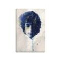 Sinus Art Leinwandbild Bob Dylan Aqua 90x60 cm Aquarell Kunstbild