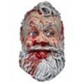 Horror-Shop Zombie-Kostüm Horror Nikolaus Maske aus Latex