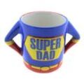 Hebgen Trading Tasse Becher Super Mom + Tasse Super Dad je 500ml Spar-Set