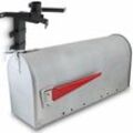 US Mailbox Amerikanischer Briefkasten Beton Postbox Halterung Wandbriefkasten - Grau