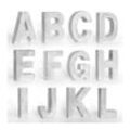 K&L Wall Art Deko-Buchstaben 15cm große Beton Deko Buchstaben 3D Zement Buchstabe Dekobuchstaben