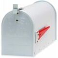 Dema - Amerikanischer Briefkasten American Mailbox Zeitungsrolle Postkasten Alu weiß