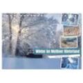 CALVENDO Wandkalender Winter im Meißner Hinterland (Tischkalender 2024 DIN A5 quer)