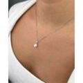 DANIEL CLIFFORD Perlenkette 'Maggie' Damen Halskette Silber 925 mit Perlen-Anhänger (inkl. Verpackung)