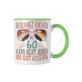 Trendation Tasse 60. Geburtstag Geschenk Frauen Männer Tasse Lustiger Spruch Beruhigt E