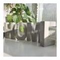 K&L Wall Art Deko-Buchstaben Große Beton Deko 3D Home Dekobuchstaben Zement Schriftzug