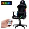 ELITE Gaming Gaming-Stuhl Ergonomischer Bürostuhl Destiny inkl. Rücken- & Nackenkissen (Racingstuhl Drehstuhl mit 2D-Armstützen