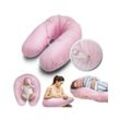 Alcube Stillkissen Komfortables Schwangerschaftskissen XXL Premium Seitenschläfer-Kissen