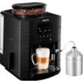 Krups Kaffeevollautomat EA8160 Essential Espresso, Wassertankkapazität: 1,7 Liter, inkl. Auto Cappuccino XS6000 Set, schwarz