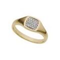 Firetti Diamantring Schmuck Geschenk Gold 333 Damenring Goldring Siegelring Diamant, mit Brillanten, gelb|goldfarben|weiß