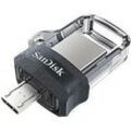 SanDisk USB 3.0 USB-Stick Ultra Dual 128 GB Transparent Schwarz