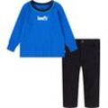 Levi's® Kids Shirt & Hose POSTER LOGO RINGER & DENIM (Set, 2-tlg) for Baby BOYS, blau|schwarz
