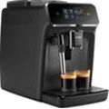 Philips Kaffeevollautomat 2200 Serie EP2220/10 Pannarello, für 2 Kaffeespezialitäten und anpassbarer Aromastärke, mattschwarz, schwarz|silberfarben