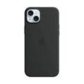 Apple Silikon Case mit MagSafe Handy-Cover für Apple iPhone 15 Plus schwarz