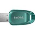 Sandisk Cruzer Ultra Eco 128GB USB-Stick (USB 3.2, Lesegeschwindigkeit 100 MB/s), grün